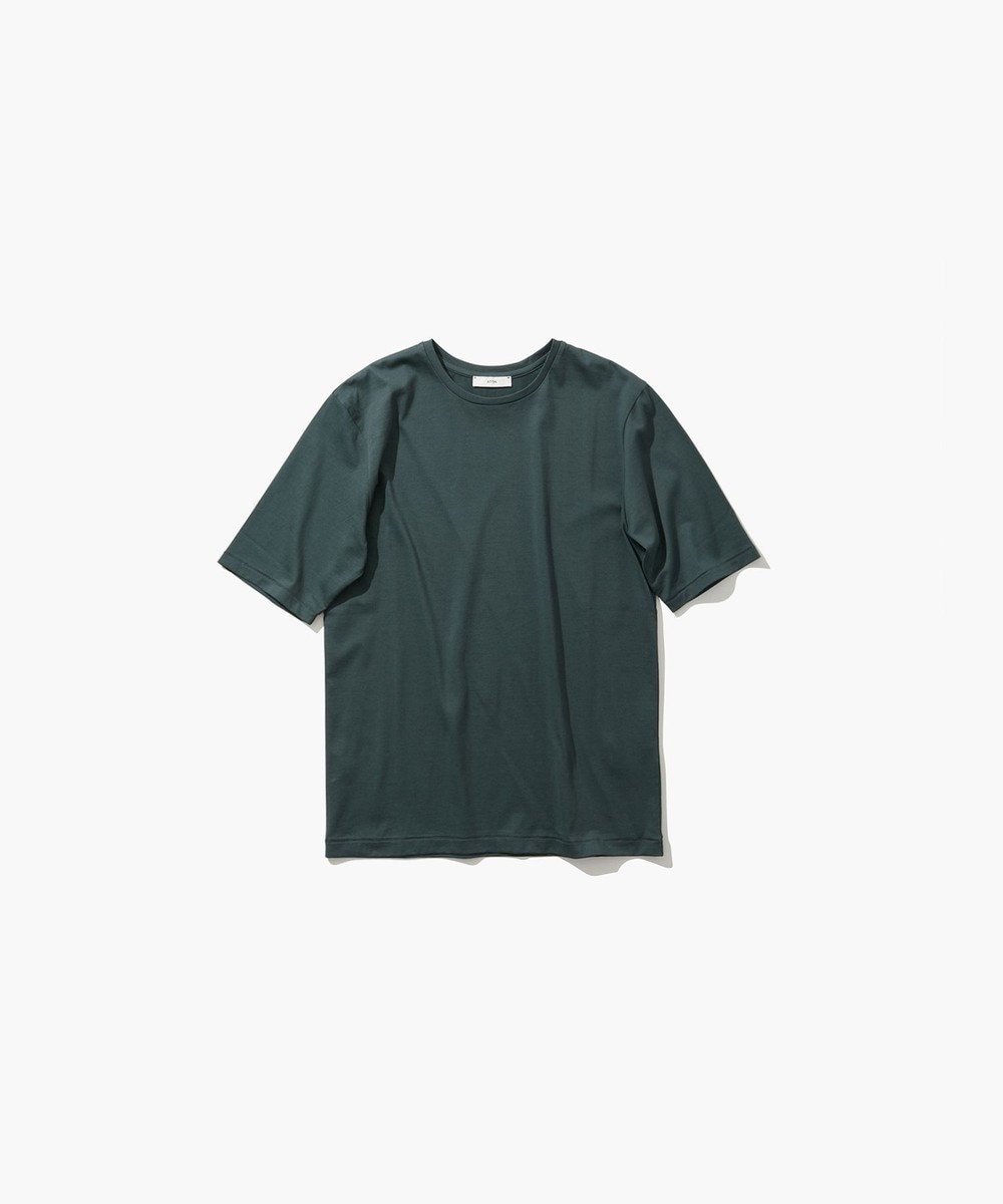 【エイトン/ATON】のSUVIN 60/2 パーフェクトショートスリープ インテリア・キッズ・メンズ・レディースファッション・服の通販 founy(ファニー) 　ファッション　Fashion　レディースファッション　WOMEN　トップス・カットソー　Tops/Tshirt　シャツ/ブラウス　Shirts/Blouses　ロング / Tシャツ　T-Shirts　カットソー　Cut and Sewn　インド　India　カットソー　Cut And Sew　ジャージー　Jersey　エレガント 上品　Elegant　再入荷　Restock/Back In Stock/Re Arrival　夏　Summer　S/S・春夏　Ss・Spring/Summer　A/W・秋冬　Aw・Autumn/Winter・Fw・Fall-Winter　GREEN|ID: prp329100004266223 ipo3291000000031118289