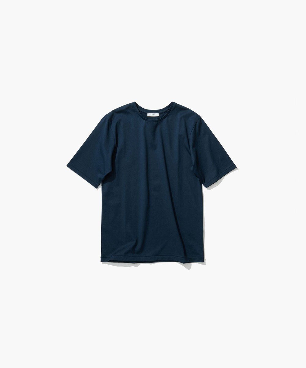 【エイトン/ATON】のSUVIN 60/2 パーフェクトフィットTシャツ インテリア・キッズ・メンズ・レディースファッション・服の通販 founy(ファニー) 　ファッション　Fashion　レディースファッション　Fashion for Women　トップス・カットソー　Cut & Sew Tops　シャツ・ブラウス・オフィスカジュアル　Elegant Blouses & Button-Ups　ロングTシャツ・Tシャツ　Longline T-Shirts & Tees　カットソー・ベーシックTシャツ　Cut-and-Sewn Tops / Stretch Tees & Basics　インド　Indian Textile　カットソー　Cut and Sewn Top　フィット　Fit, Slim Fit　夏　Summer　S/S・春夏　SS, Spring/Summer, Warm Season　A/W・秋冬　Autumn/Winter　BLUE|ID: prp329100004266223 ipo3291000000032516502