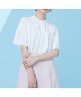 【組曲/KUMIKYOKU】 【速乾・洗える】ドライタッチ フレア袖トップス人気、トレンドファッション・服の通販 founy(ファニー) ファッション Fashion レディースファッション WOMEN トップス・カットソー Tops/Tshirt シャツ/ブラウス Shirts/Blouses ロング / Tシャツ T-Shirts カットソー Cut and Sewn カットソー Cut And Sew ギャザー Gather ドレープ Drape フレア Flare ヨーク Yoke 夏 Summer 春 Spring S/S・春夏 Ss・Spring/Summer 洗える Washable 秋 Autumn/Fall |ID:prp329100004266256