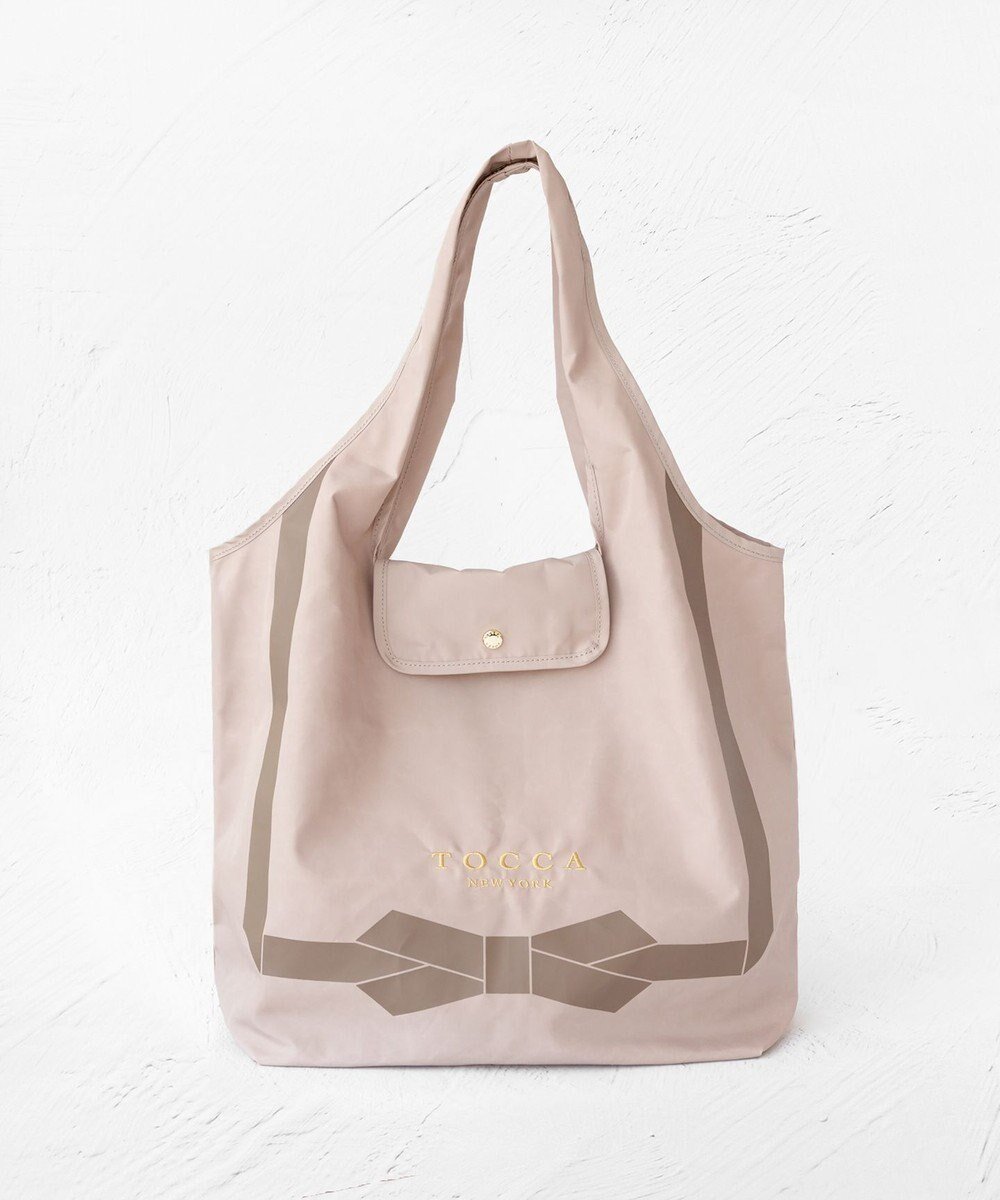 【トッカ/TOCCA】の【撥水】TOCCA RIBBON ECOBAG エコバッグ インテリア・キッズ・メンズ・レディースファッション・服の通販 founy(ファニー) 　ファッション　Fashion　レディースファッション　Fashion for Women　バッグ　Bags　2024年　2024　2024-2025秋冬・A/W　Autumn/Winter 2024–25 AW24–25　冬　Winter / This Winter　おすすめ　Recommended / Our Picks　ギフト プレゼント　Gift / Present　コンパクト　Compact, Small Size　フラップ　Flap, Flap Pocket　プリント　Print, Printed Pattern　ポケット　Pocket, Pocket Detail　モチーフ　Motif, Design Theme　リボン　Ribbon, Bow　旅行　Travel　A/W・秋冬　Autumn/Winter　財布　Wallet, Purse　ビジネス 仕事 通勤　Business / Work / Commuting　ベージュ系|ID: prp329100004266472 ipo3291000000034270719
