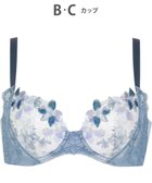 【ワコール/WACOAL】の【重力に負けないバストケアBra】 ブラジャー バストを重力から守る まる胸キープ 脇高設計 サイドから背中のラインすっきり レディース BRB414 /ワコール グレイッシュブルー|ID: prp329100004266567 ipo3291000000029661203