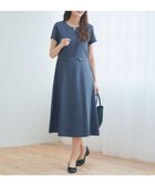 【ティアクラッセ/Tiaclasse】の【小倉優子さん着用・洗える】フラップ付きミディアム丈フレアワンピース ブルー|ID: prp329100004266589 ipo3291000000032297686