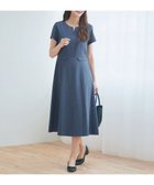 【ティアクラッセ/Tiaclasse】の【小倉優子さん着用・洗える】フラップ付きミディアム丈フレアワンピース ブルー|ID: prp329100004266589 ipo3291000000033350246