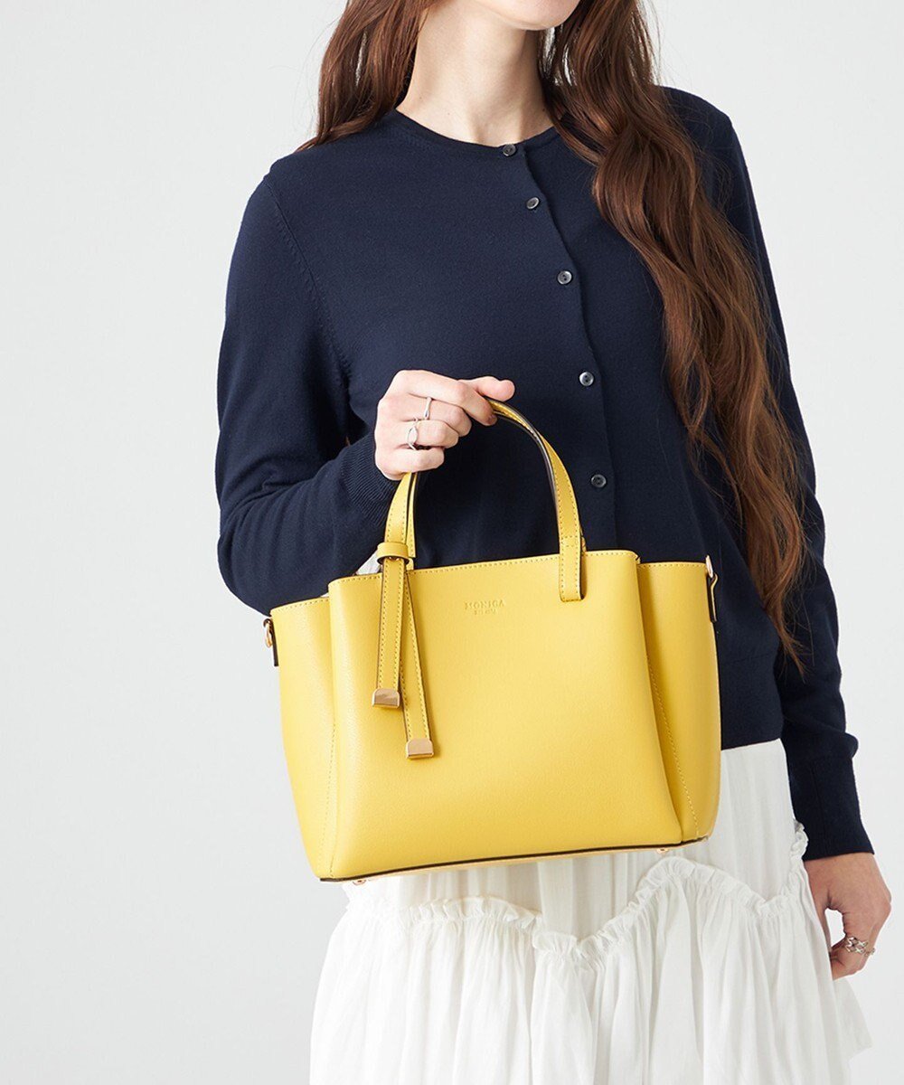【ラ バガジェリー/LA BAGAGERIE】の【MONICA】ボウタイリボンハンドバッグ インテリア・キッズ・メンズ・レディースファッション・服の通販 founy(ファニー) ファッション Fashion レディースファッション Fashion for Women バッグ Bags イエロー Yellow スマート Smart, Elegant ポケット Pocket, Pocket Detail マグネット Magnet, Magnetic Closure モチーフ Motif, Design Theme 別注 Limited Edition, Custom Order イエロー【WEB限定カラー】|ID: prp329100004266597 ipo3291000000034250268