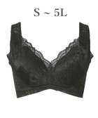 【ブラデリス ニューヨーク/BRADELIS New York】の【BRADELIS NewYork peace ブラデリス】ハートフルカップカシュクールブラ24 華やかレース ノンワイヤー 補正ブラ ブラジャー DB124102 ブラック|ID: prp329100004266639 ipo3291000000029661534