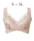 【ブラデリス ニューヨーク/BRADELIS New York】の【BRADELIS NewYork peace ブラデリス】ハートフルカップカシュクールブラ24 華やかレース ノンワイヤー 補正ブラ ブラジャー DB124102 ヌーディピンク|ID: prp329100004266639 ipo3291000000029661535