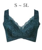 【ブラデリス ニューヨーク/BRADELIS New York】の【BRADELIS NewYork peace ブラデリス】ハートフルカップカシュクールブラ24 華やかレース ノンワイヤー 補正ブラ ブラジャー DB124102 エメラルド|ID: prp329100004266639 ipo3291000000029661540