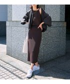 【アンフィーロ 自由区/UNFILO】の【接触冷感/UVカット】スゴ機能美ニット Iラインスカート ブラウン|ID: prp329100004266693 ipo3291000000032010617