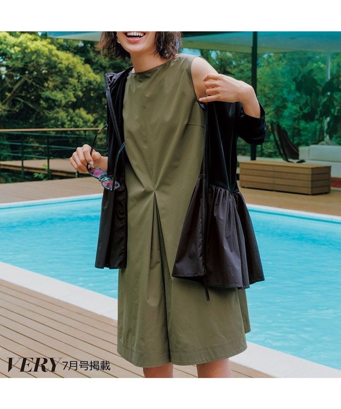 【アンフィーロ 自由区/UNFILO】のFINE MOVE オールインワン インテリア・キッズ・メンズ・レディースファッション・服の通販 founy(ファニー) https://founy.com/ ファッション Fashion レディースファッション Ladies' Fashion Online ワンピース Dress オールインワン ワンピース All In One Dress サロペット Salopette コラボ Collaboration 軽量 Lightweight ショート Short ストレッチ Stretch スポーティ Sporty 雑誌 Magazine タフタ Taffeta フロント Front ポケット Pocket メッシュ Mesh 水着 Swimsuit おすすめ Recommend 夏 Summer |ID: prp329100004266698 ipo3291000000032560390