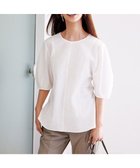 【アンフィーロ 自由区/UNFILO】の【洗える】リネンレーヨン フォルムブラウス オフ|ID: prp329100004266699 ipo3291000000031618572