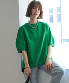 【アンフィーロ 自由区/UNFILO】の【洗える】リネンレーヨン フォルムブラウス グリーン|ID: prp329100004266699 ipo3291000000031618575
