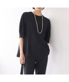 【アンフィーロ 自由区/UNFILO】のリネンレーヨン フォルムブラウス 人気、トレンドファッション・服の通販 founy(ファニー) ファッション Fashion レディースファッション Fashion for Women トップス・カットソー Cut & Sew Tops シャツ・ブラウス・オフィスカジュアル Elegant Blouses & Button-Ups ウォッシャブル Machine Washable シェイプ Shape, Slim Fit シルク Silk, 100% Silk フォルム Silhouette, Form ペプラム Peplum, Flared Hem リネン Linen, Linen Fabric 夏 Summer 春 Spring S/S・春夏 SS, Spring/Summer, Warm Season thumbnail ブラック|ID: prp329100004266699 ipo3291000000033452363