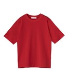 【ハーグ/HAAG】の【スマイルコットン/ソフトタッチ/洗濯機可】BACK RIB T-SHIRTS Tシャツ 人気、トレンドファッション・服の通販 founy(ファニー) ファッション Fashion レディースファッション WOMEN トップス・カットソー Tops/Tshirt シャツ/ブラウス Shirts/Blouses ロング / Tシャツ T-Shirts カットソー Cut and Sewn 春 Spring カシミヤ Cashmere カットソー Cut And Sew 吸水 Water Absorption シンプル Simple タンブラー Tumbler テレコ Tereko フィット Fit 半袖 Short Sleeve レギュラー Regular S/S・春夏 Ss・Spring/Summer おすすめ Recommend 夏 Summer thumbnail レッド|ID: prp329100004266716 ipo3291000000029661838