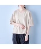 【エニィファム/any FAM】の【洗濯機可/接触冷感/UVカット/アンチピリング】ドライポンチVネックプルオーバー ベージュ|ID: prp329100004266717 ipo3291000000031963280