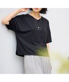 【エニー/ANY】の【洗濯機可/接触冷感/UVカット/アンチピリング】ドライポンチVネックプルオーバー ブラック|ID: prp329100004266717 ipo3291000000034192063