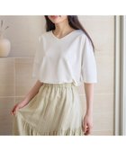 【エニー/ANY】の【洗濯機可/接触冷感/UVカット/アンチピリング】ドライポンチVネックプルオーバー オフ|ID: prp329100004266717 ipo3291000000034192065