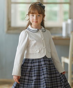 【組曲 / KIDS/KUMIKYOKU】の【110-140㎝】ノーカラー ジャケット 人気、トレンドファッション・服の通販 founy(ファニー) ファッション Fashion キッズファッション KIDS アウター Coat Outerwear /Kids S/S・春夏 Ss・Spring/Summer カットソー Cut And Sew シンプル Simple ジャケット Jacket ポケット Pocket リボン Ribbon レース Race 夏 Summer 春 Spring |ID:prp329100004266843