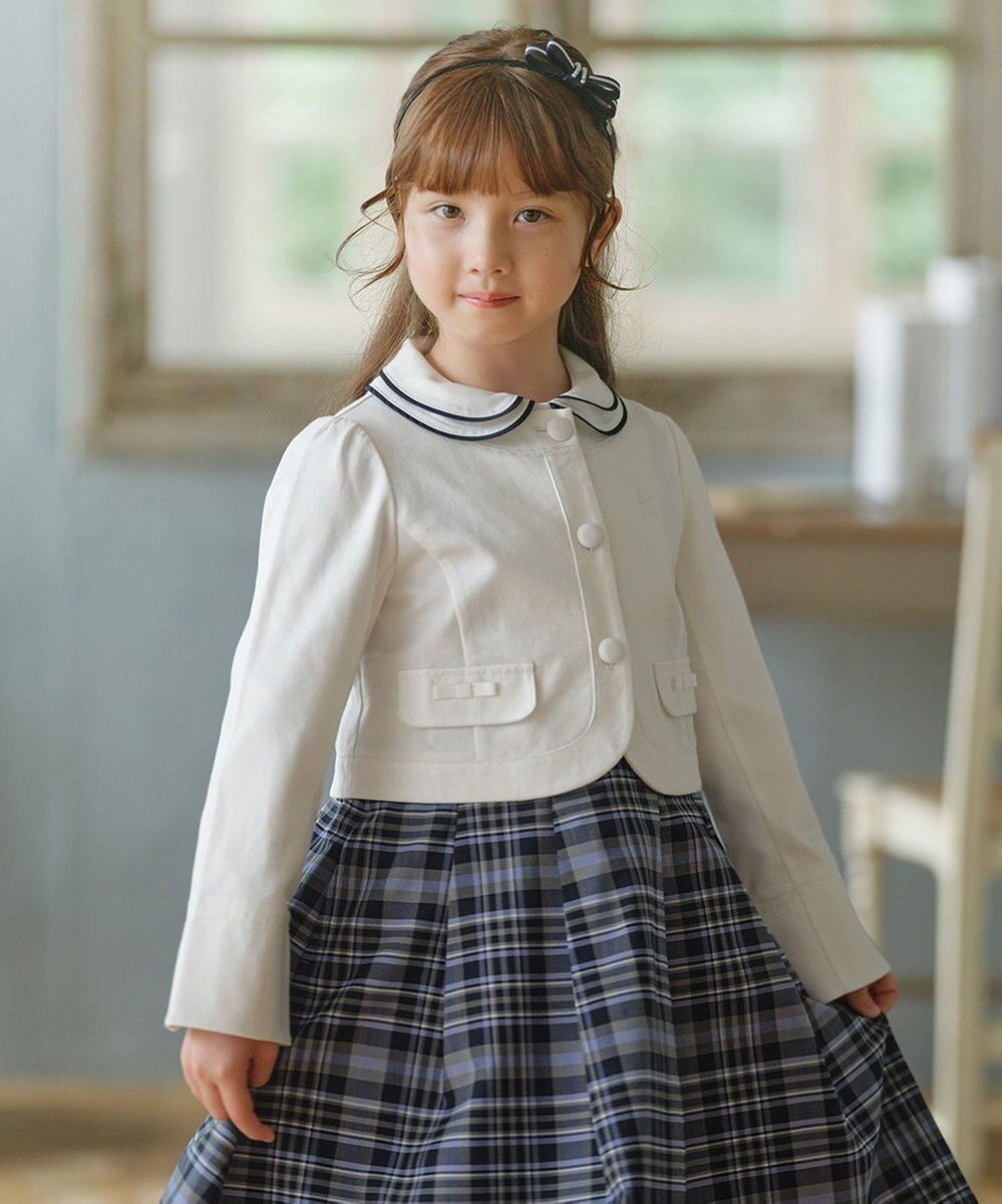 【組曲 / KIDS/KUMIKYOKU】の【110-140㎝】ノーカラー ジャケット 人気、トレンドファッション・服の通販 founy(ファニー) 　ファッション　Fashion　キッズファッション　KIDS　アウター　Coat Outerwear /Kids　S/S・春夏　Ss・Spring/Summer　カットソー　Cut And Sew　シンプル　Simple　ジャケット　Jacket　ポケット　Pocket　リボン　Ribbon　レース　Race　夏　Summer　春　Spring　 other-1|ID: prp329100004266843 ipo3291000000029662250