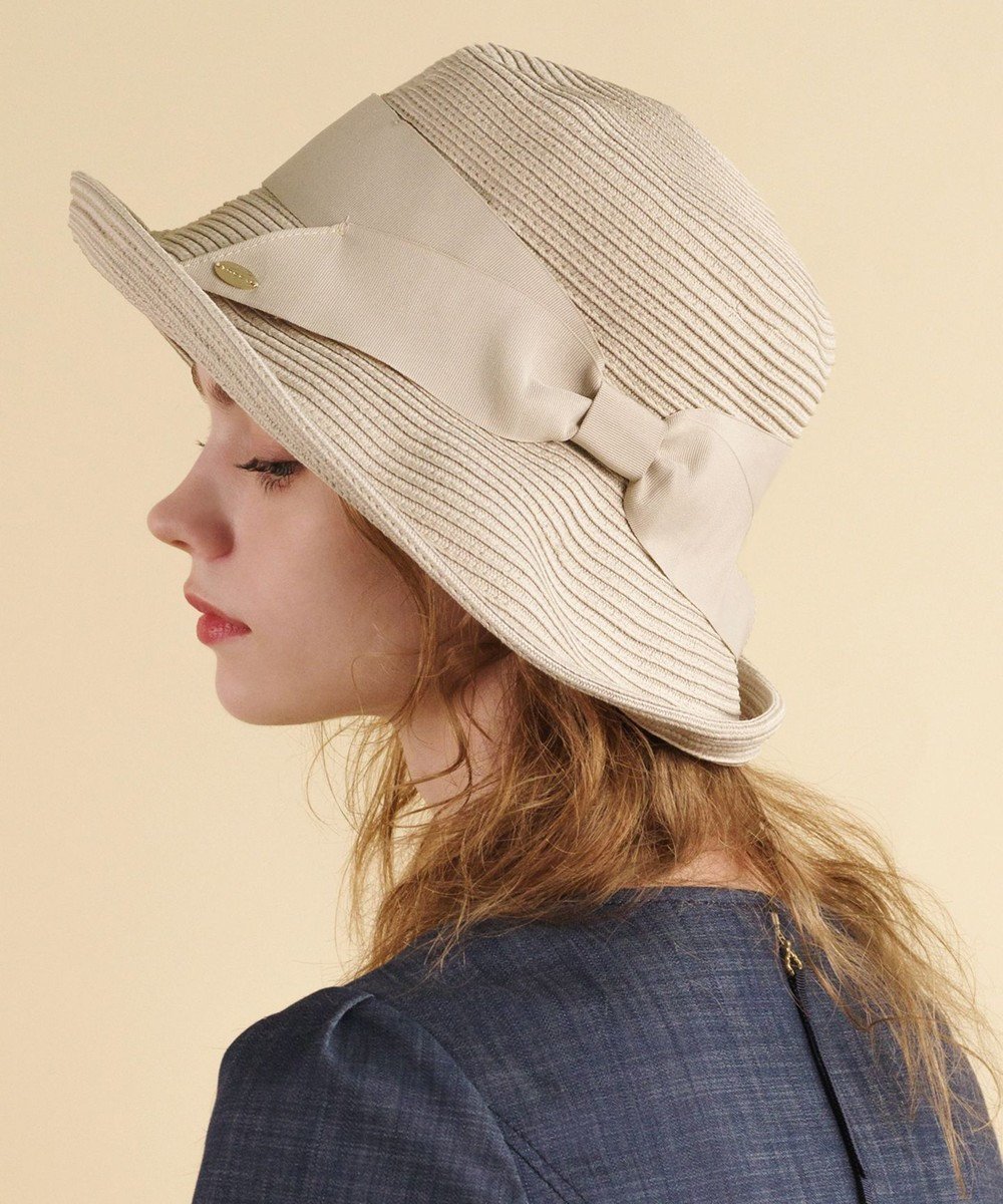 【トッカ/TOCCA】の【UV90%以上カット・吸水速乾・抗菌防臭・洗える・サイズ調整可】POINT OF RIBBON BRAIDHAT 帽子 インテリア・キッズ・メンズ・レディースファッション・服の通販 founy(ファニー) 　ファッション　Fashion　レディースファッション　Fashion for Women　キャップ&ハット　Hats & Caps　ベーシック　Basic, Essential　リュクス　Luxury, Elegant, High-End, Chic　ワイヤー　Wire, Wired Bra　吸水　Absorbent, Quick-Dry　帽子　Hat, Headwear　抗菌　Antibacterial, Bacteria-Resistant　洗える　Machine Washable　ベージュ系|ID: prp329100004266992 ipo3291000000034252545