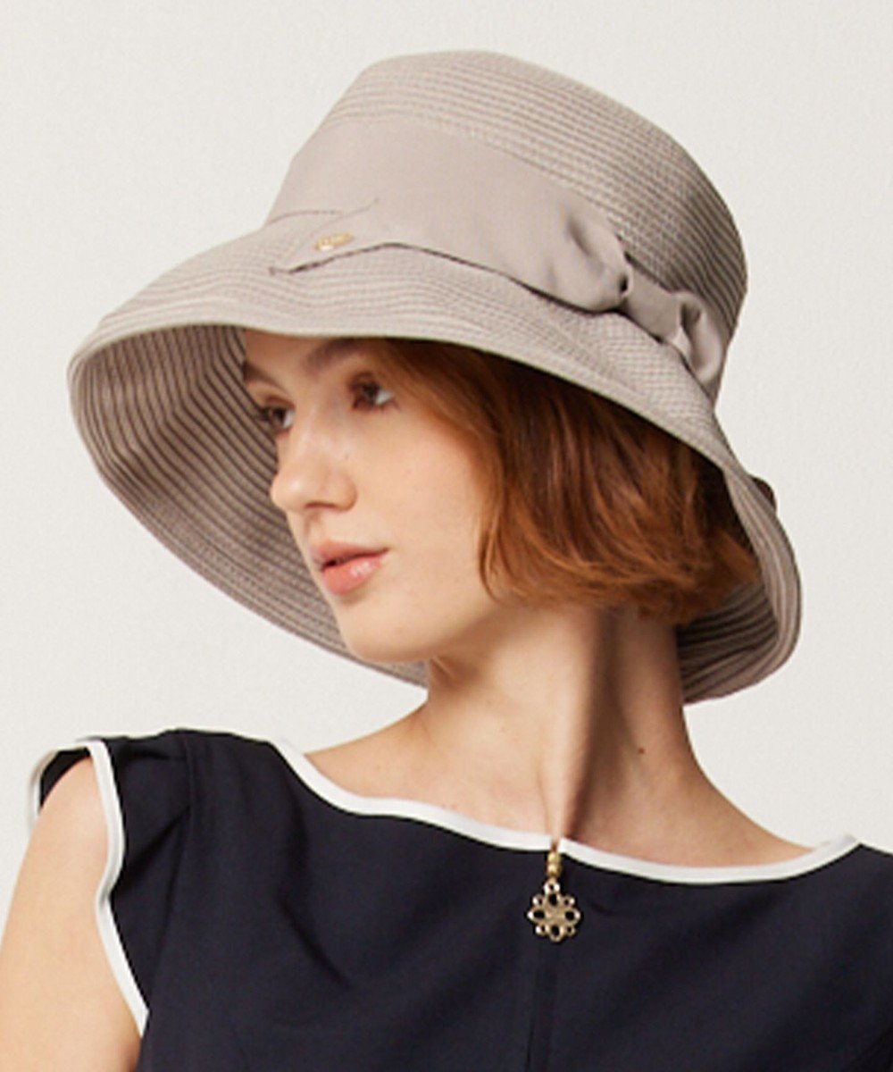 【トッカ/TOCCA】の【UV90%以上カット・吸水速乾・抗菌防臭・洗える・サイズ調整可】POINT OF RIBBON BRAIDHAT 帽子 インテリア・キッズ・メンズ・レディースファッション・服の通販 founy(ファニー) 　ファッション　Fashion　レディースファッション　Fashion for Women　キャップ&ハット　Hats & Caps　ベーシック　Basic, Essential　リュクス　Luxury, Elegant, High-End, Chic　ワイヤー　Wire, Wired Bra　吸水　Absorbent, Quick-Dry　帽子　Hat, Headwear　抗菌　Antibacterial, Bacteria-Resistant　洗える　Machine Washable　ライトグレー系|ID: prp329100004266992 ipo3291000000034252547