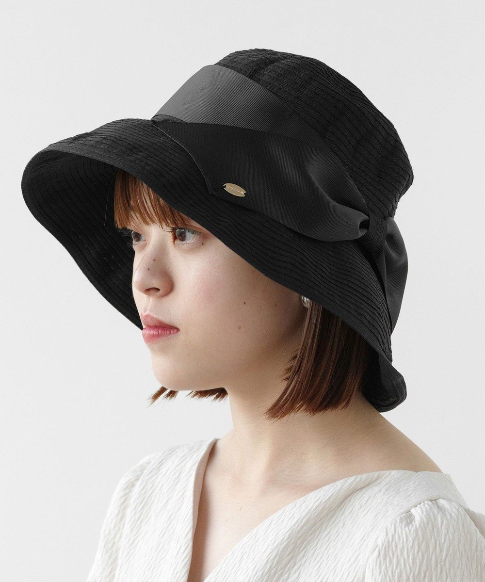 【トッカ/TOCCA】の【UV90%以上カット・吸水速乾・抗菌防臭・洗える・サイズ調整可】POINT OF RIBBON BRAIDHAT 帽子 インテリア・キッズ・メンズ・レディースファッション・服の通販 founy(ファニー) 　ファッション　Fashion　レディースファッション　Fashion for Women　キャップ&ハット　Hats & Caps　ベーシック　Basic, Essential　リュクス　Luxury, Elegant, High-End, Chic　ワイヤー　Wire, Wired Bra　吸水　Absorbent, Quick-Dry　帽子　Hat, Headwear　抗菌　Antibacterial, Bacteria-Resistant　洗える　Machine Washable　ブラック系|ID: prp329100004266992 ipo3291000000034252549