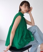 【アンフィーロ 自由区/UNFILO】の【WEB限定】シアーシャーリングブラウス グリーン|ID: prp329100004267001 ipo3291000000032553703