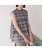 【アンフィーロ 自由区/UNFILO】の【WEB限定】シアーシャーリングブラウス マドラスチェック|ID: prp329100004267001 ipo3291000000032553704