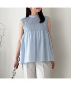 【アンフィーロ 自由区/UNFILO】の【WEB限定】シアーシャーリングブラウス サックス|ID: prp329100004267001 ipo3291000000033650650