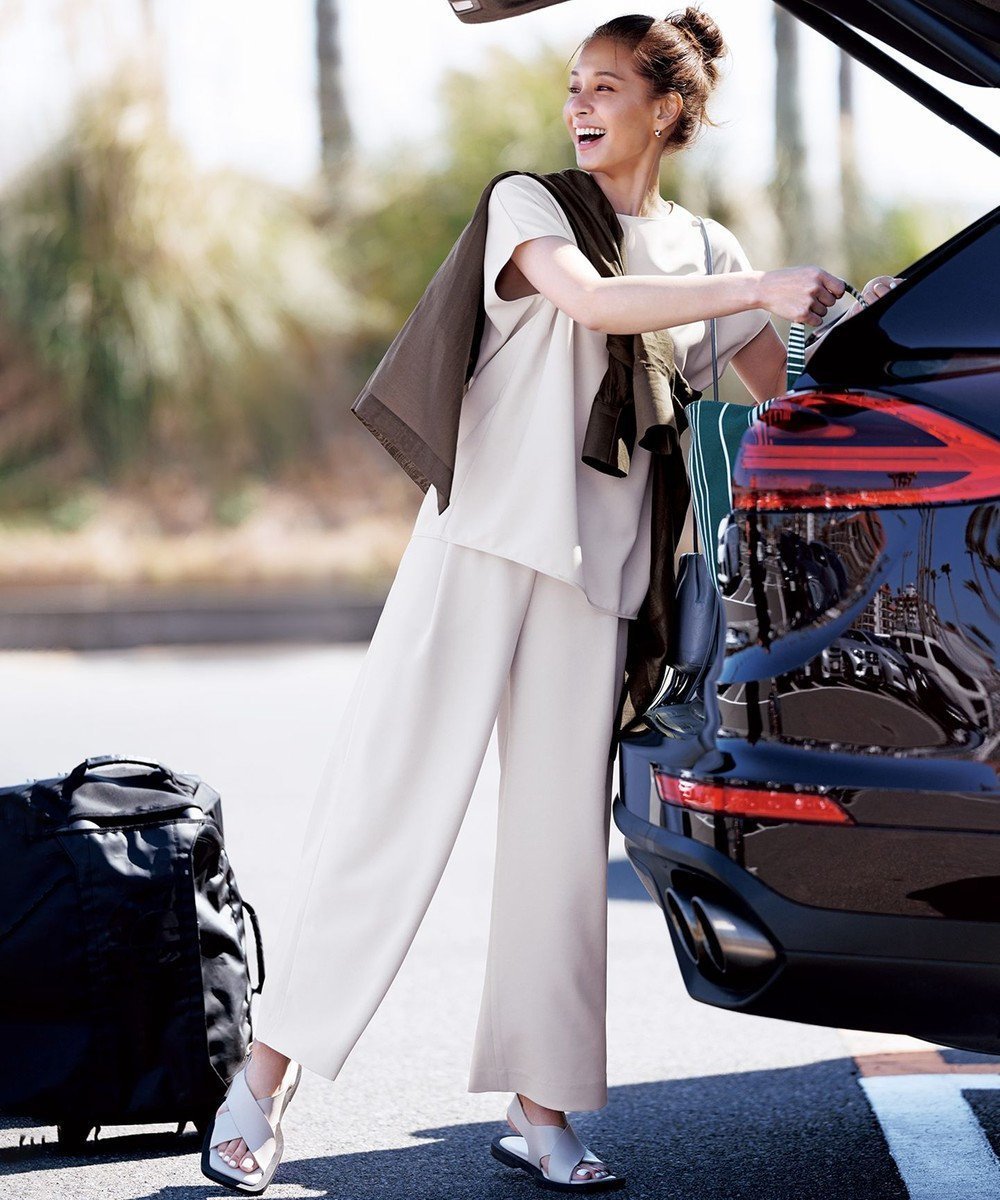 【アンフィーロ 自由区/UNFILO】のサマーセットアップ ワイドパンツ 人気、トレンドファッション・服の通販 founy(ファニー) ファッション Fashion レディースファッション Fashion for Women セットアップ Matching Sets レディースパンツ・ボトムス Pants & Trousers / Bottoms ウォッシャブル Machine Washable 春 Spring 吸水 Absorbent, Quick-Dry サマー Summer, Summer Style スニーカー Sneakers, Trainers セットアップ Set-Up, Coordinated Outfit フロント Front, Front Design ワイド Wide, Wide Fit S/S・春夏 SS, Spring/Summer, Warm Season 夏 Summer other-1|ID: prp329100004267068 ipo3291000000033690219