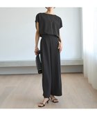 【アンフィーロ 自由区/UNFILO】のサマーセットアップ ワイドパンツ チャコール|ID: prp329100004267068 ipo3291000000033690221