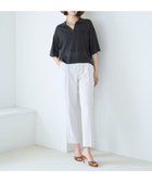 【アンフィーロ 自由区/UNFILO】の【接触冷感/UVケア/吸水速乾】サマーセットアップ テーパードパンツ アイスグレー|ID: prp329100004267069 ipo3291000000032542732