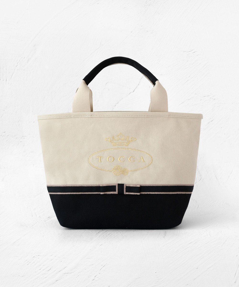 【トッカ/TOCCA】の【選べる2種類のデザイン!】【大人百花掲載】MEMORIES of TOCCA CANVASTOTE キャンバストートバッグ インテリア・キッズ・メンズ・レディースファッション・服の通販 founy(ファニー) 　ファッション　Fashion　レディースファッション　Ladies' Fashion Online　バッグ　Bag　カラフル　Colorful　コレクション　Collection　財布　Wallet　雑誌　Magazine　人気　Popularity　フェミニン　Feminine　ポケット　Pocket　モチーフ　Motif　リボン　Ribbon　A/W・秋冬　Aw・Autumn/Winter・Fw・Fall-Winter　冬　Winter　2024年　2024　ビジネス 仕事 通勤　Business　2024-2025秋冬・A/W　Aw/Autumn/Winter/Fw/Fall/2024-2025　ベージュ×ブラック系|ID: prp329100004267171 ipo3291000000032559323