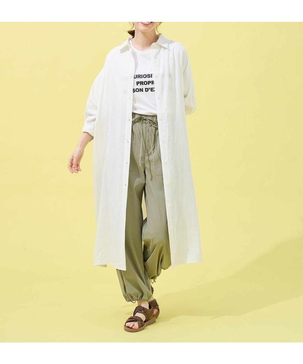 【エニィファム/any FAM】の【手洗い可能】ヨーロピアンリネンシャツワンピース インテリア・キッズ・メンズ・レディースファッション・服の通販 founy(ファニー) 　ファッション　Fashion　レディースファッション　Ladies' Fashion Online　ワンピース　Dress　シャツワンピース　Shirt Dresses　おすすめ　Recommend　インナー　Inner　シンプル　Simple　スリット　Slit　タンク　Tank　デニム　Denim　ポケット　Pocket　リネン　Linen　夏　Summer　春　Spring　S/S・春夏　Ss・Spring/Summer　羽織　Haori　オフ|ID: prp329100004267178 ipo3291000000032502475