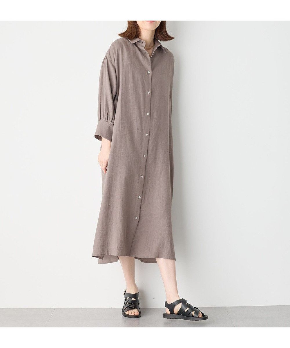【エニー/ANY】のヨーロピアンリネンシャツワンピース インテリア・キッズ・メンズ・レディースファッション・服の通販 founy(ファニー) 　ファッション　Fashion　レディースファッション　Fashion for Women　ワンピース　Dresses　シャツワンピース / 1枚で着映えコーデ　Shirt Dresses　おすすめ　Recommended / Our Picks　インナー　Innerwear　シンプル　Simple, Minimal　スリット　Slit, Slit Detail　タンク　Tank Top, Sleeveless Top　デニム　Denim, Jeans Material　ポケット　Pocket, Pocket Detail　リネン　Linen, Linen Fabric　夏　Summer　春　Spring　S/S・春夏　SS, Spring/Summer, Warm Season　羽織　Haori, Light Jacket　モカ|ID: prp329100004267178 ipo3291000000035473224