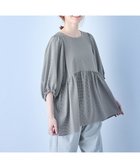 【エニー/ANY】の【WEB限定/洗濯機可】サッカーギャザーペプラムブラウス ギンガム|ID: prp329100004267183 ipo3291000000034222324