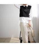 【組曲/KUMIKYOKU】の【WEB限定】ドットプリントデシン フリルパンツ エクリュ×ブラック系5|ID: prp329100004267194 ipo3291000000034233008