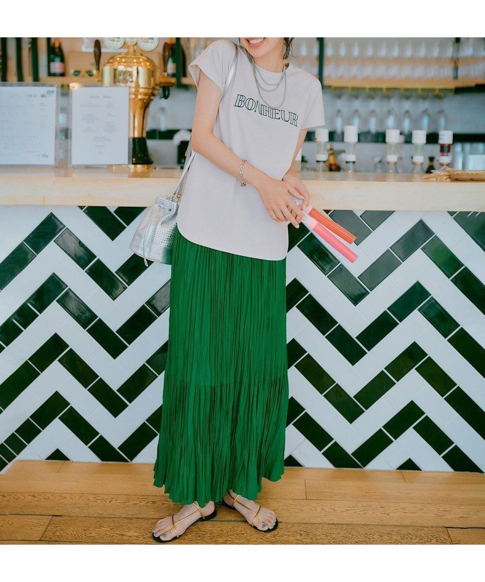 【アンフィーロ 自由区/UNFILO】のワッシャープリーツスカート 人気、トレンドファッション・服の通販 founy(ファニー) 　ファッション　Fashion　レディースファッション　Fashion for Women　スカート　Skirts　プリーツスカート / 上品フェミニンスタイル　Pleated Skirts　ティアード　Tiered, Tiered Style　プリーツ　Pleats, Pleated　ランダム　Random, Irregular　夏　Summer　春　Spring　S/S・春夏　SS, Spring/Summer, Warm Season　 other-1|ID: prp329100004267233 ipo3291000000034211057