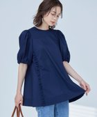 【組曲/KUMIKYOKU】のコットンローン ボリュームスリーブブラウス ネイビー系|ID: prp329100004267261 ipo3291000000034628858