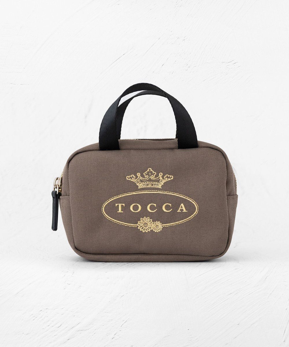 【トッカ/TOCCA】の【一部カラー撥水】TOCCA LOGO MINIPOUCH BAG ミニポーチバッグ インテリア・キッズ・メンズ・レディースファッション・服の通販 founy(ファニー) 　ファッション　Fashion　レディースファッション　Fashion for Women　バッグ　Bags　ミニ財布・二つ折り財布　Wallets & Card Cases　ポーチ&ミニバッグ　Pouches & Mini Bags　2024年　2024　2024-2025秋冬・A/W　Autumn/Winter 2024–25 AW24–25　冬　Winter / This Winter　フォルム　Silhouette, Form　フロント　Front, Front Design　ポケット　Pocket, Pocket Detail　ポーチ　Pouch, Small Case　リュクス　Luxury, Elegant, High-End, Chic　エレガント 上品　Elegant　旅行　Travel　A/W・秋冬　Autumn/Winter　財布　Wallet, Purse　カーキ系|ID: prp329100004267264 ipo3291000000031620028