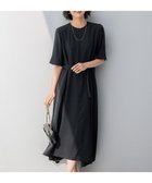 【23区/NIJYUSANKU】の【撥水加工/洗える】キューティクルストレッチツイル イレギュラーヘム ワンピース ブラック系|ID: prp329100004267298 ipo3291000000032669983