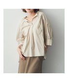 【イェッカ ヴェッカ/YECCA VECCA】のORGABITS5分袖スキッパーブラウス Light Beige|ID: prp329100004268026 ipo3291000000029667006