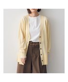 【イェッカ ヴェッカ/YECCA VECCA】のシアーニットミドル丈カーディガン Yellow|ID: prp329100004268038 ipo3291000000029667050