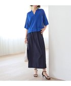 【アンフィーロ 自由区/UNFILO】の【接触冷感/UVケア/撥水】Light Move カーゴスカート ネイビー|ID: prp329100004268200 ipo3291000000034410997