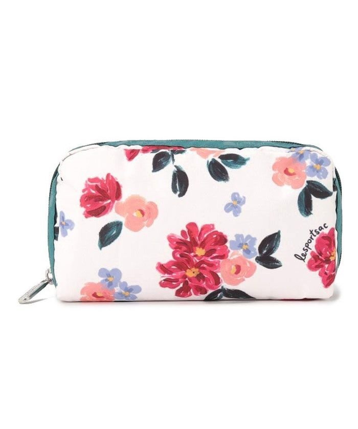 【レスポートサック/LeSportsac】のRECTANGULAR COSMETIC/ペインタリーフローラル インテリア・キッズ・メンズ・レディースファッション・服の通販 founy(ファニー) https://founy.com/ ファッション Fashion レディースファッション WOMEN 財布 Wallets ポーチ Pouches スクエア Square フラワー Flower プリント Print ポケット Pocket ポーチ Pouch 財布 Wallet |ID: prp329100004268421 ipo3291000000029668319