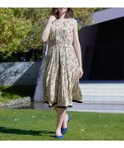 【ティアクラッセ/Tiaclasse】の【袖が選べる・洗える】配色モノクロ花柄ワンピース ノースリーブ:アイボリー|ID: prp329100004268875 ipo3291000000031108174