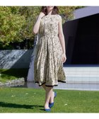 【ティアクラッセ/Tiaclasse】の【袖が選べる・洗える】配色モノクロ花柄ワンピース ノースリーブ:アイボリー|ID: prp329100004268875 ipo3291000000032558915