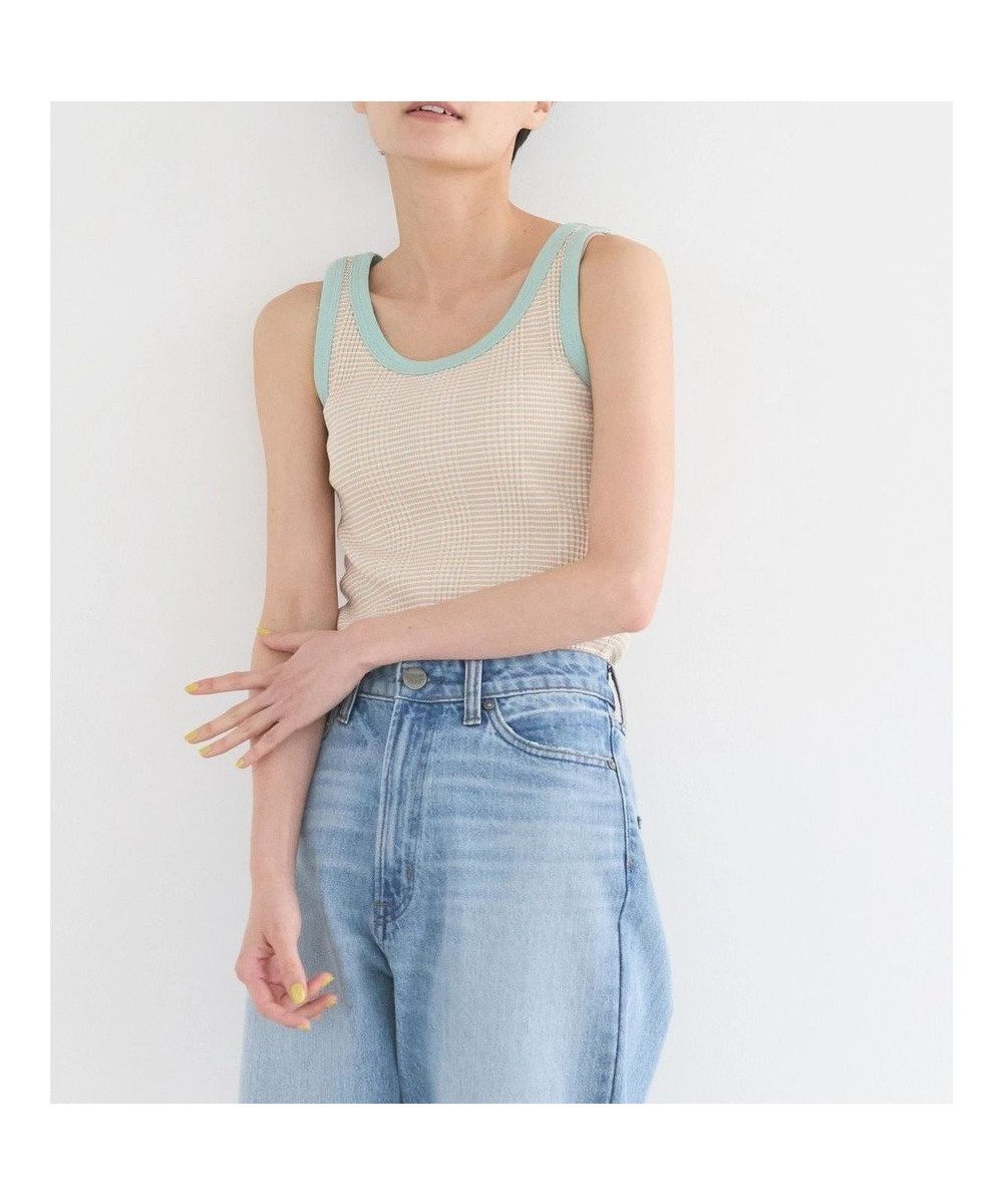 【アメリカンホリック/AMERICAN HOLIC】の針抜きテレコボーダータンクトップ 人気、トレンドファッション・服の通販 founy(ファニー) 　ファッション　Fashion　レディースファッション　WOMEN　トップス・カットソー　Tops/Tshirt　インナー　Inner　タンク　Tank　チェック　Check　パイピング　Piping　ボーダー　Border　ポケット　Pocket　ランダム　Random　夏　Summer　春　Spring　S/S・春夏　Ss・Spring/Summer　無地　Plain Color　 other-1|ID: prp329100004268981 ipo3291000000031748548