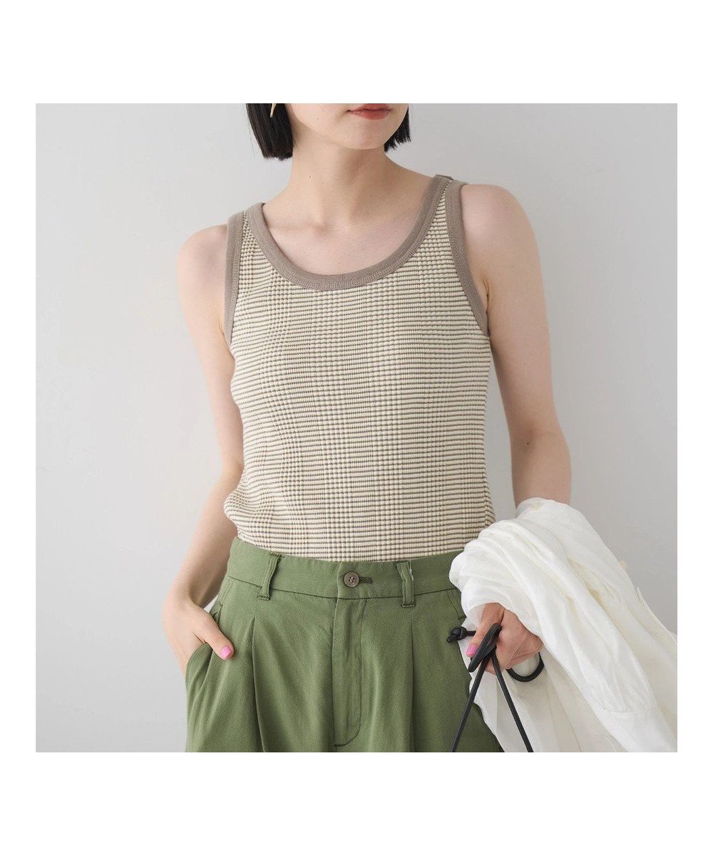 【アメリカンホリック/AMERICAN HOLIC】の針抜きテレコボーダータンクトップ インテリア・キッズ・メンズ・レディースファッション・服の通販 founy(ファニー) 　ファッション　Fashion　レディースファッション　WOMEN　トップス・カットソー　Tops/Tshirt　インナー　Inner　タンク　Tank　チェック　Check　パイピング　Piping　ボーダー　Border　ポケット　Pocket　ランダム　Random　夏　Summer　春　Spring　S/S・春夏　Ss・Spring/Summer　無地　Plain Color　Yellow|ID: prp329100004268981 ipo3291000000031748553
