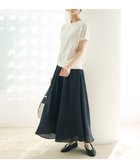 【アンフィーロ 自由区/UNFILO】の【撥水/接触冷感/洗える】 ヴィンテージシアー ギャザーワイドパンツ [WEB限定]ネイビー|ID: prp329100004269270 ipo3291000000031708611