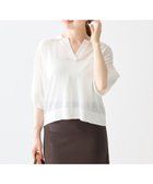 【アンフィーロ 自由区/UNFILO】の【洗える/接触冷感】フロスティコットン スキッパーニット オフ|ID: prp329100004269422 ipo3291000000032550951